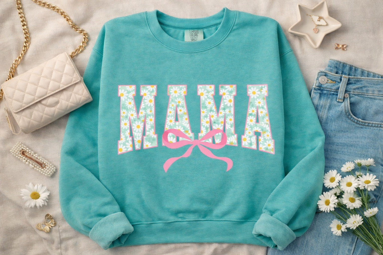 Daisy Floral Mama T-Shirt