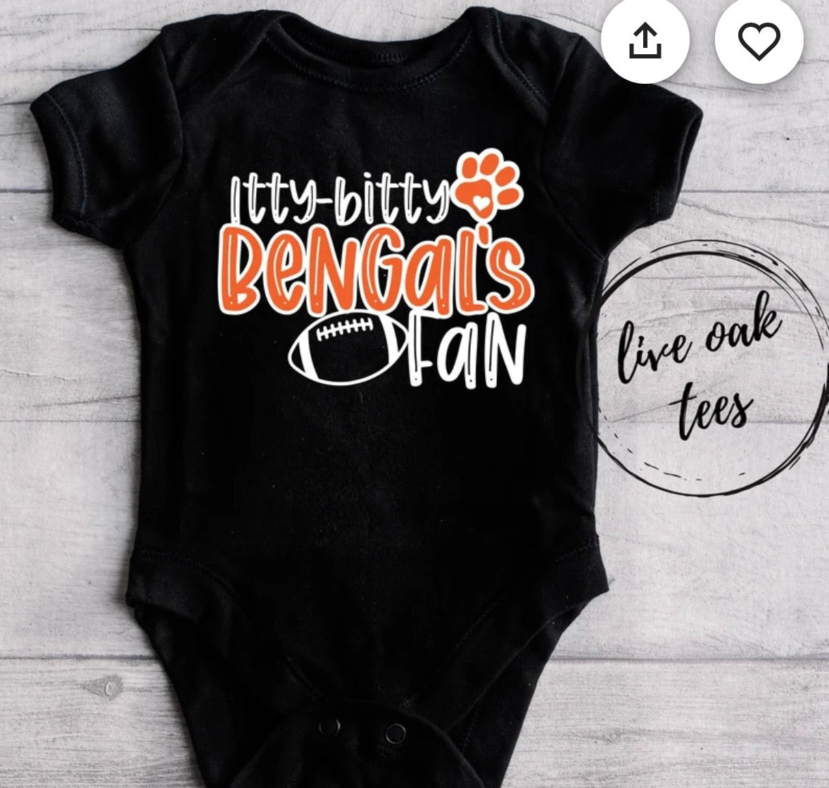 Itty Bitty Bengals Fan BABY