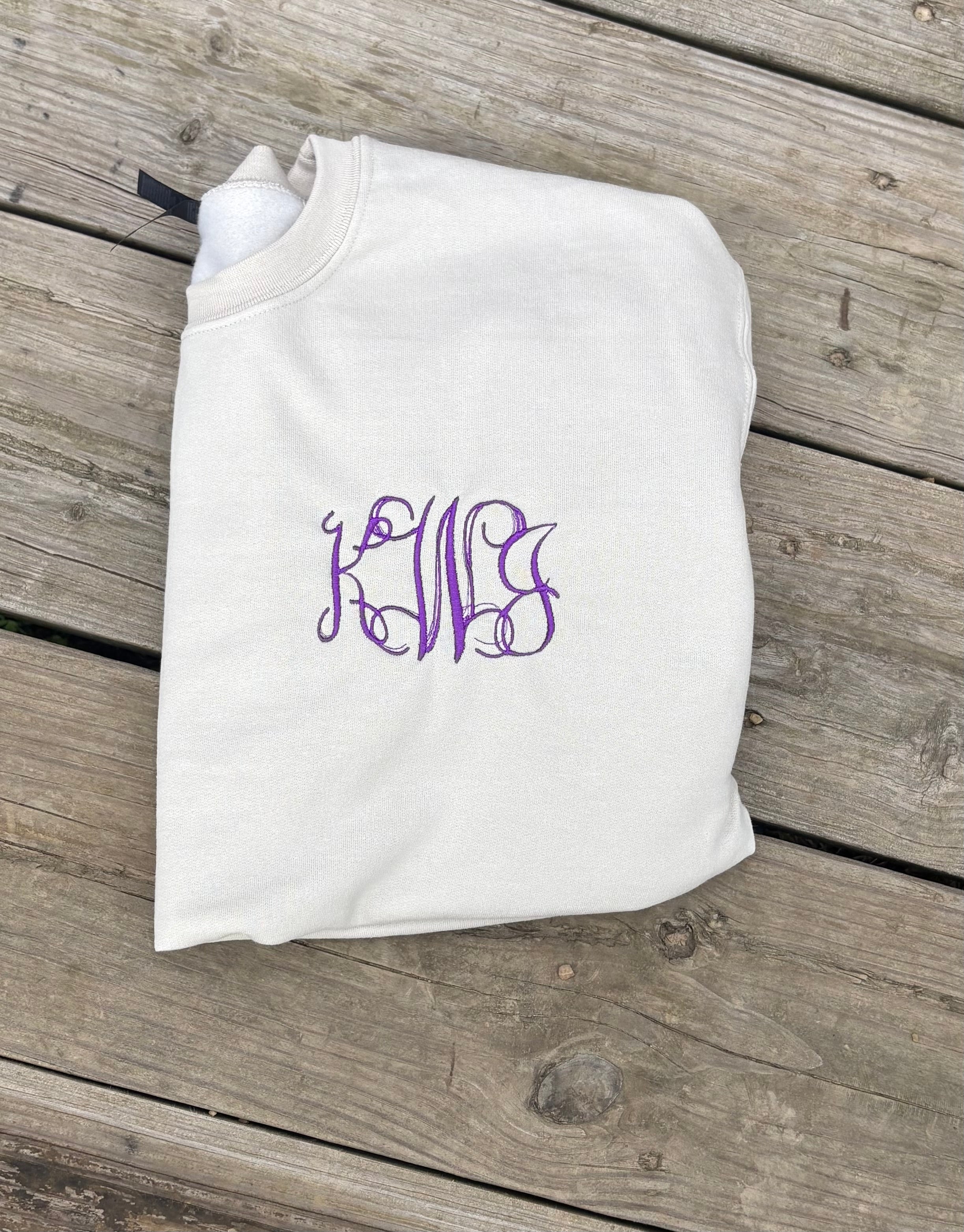 Embroidered Monogram Sweatshirt